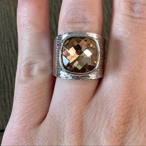 Lia Sophia Rose Gold and Silver Ring